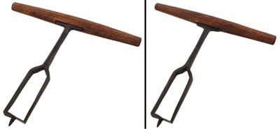 Unmarked: Hand Forged "T" Auger Handle