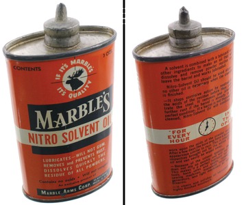 Marble Safety Axe Company, Gladstone, Michigan: "Nitro Solvent Oil" Oil Can