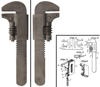 Union Manufacturing & Specialty Company, Buffalo, New York: Patent Screw Adjust "Bicycle" Wrench