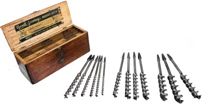 Russell Jennings Manufacturing Company, Deep River, Connecticut, No. 32 1/2: Set Of Russell Jennings" Auger Bits