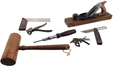 Assorted Makers: Lot Of Clean & Usabl Woodworking Tools