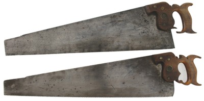 Henry Disston & Sons, Philadelphia, Pennsylvania, No. 9: Two Clean & Usable Crosscut Saws