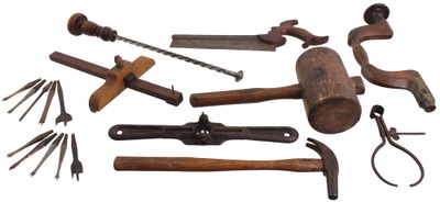 Assorted Makers: Lot Of Asst. Early Woodworking Tools
