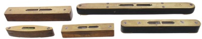 Assorted Makers: Five English Maker Spirit Levels
