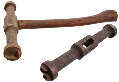 Brown Paper Co./Berlin, N.H.: Two Cast Bronze Log Mkg. Hammers