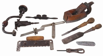 Assorted Makers: Lot Of Asst. Early Woodworking Tools