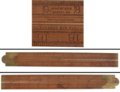 Stanley Rule & Level, No. 2: Two Foot Four Fold Folding Rule