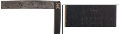 Charles G. Siewers, Cincinnati, Ohio: Rosewood & Brass Try Square