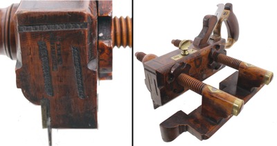 S. Lunt, Liverpool, England: Handled Beech Plow Plane