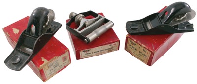 Millers Falls Company, Millers Falls, Massachusetts: Three Original Box Woodworking Tools