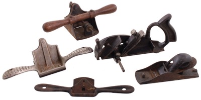 Assorted Makers: Five Incomplete Earl Woodworking Tools