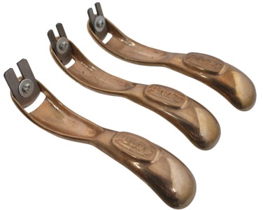 American Machine & Tool Company, Royersford, Pennsylvania: Three Brass Pattern Mkrs. Hdld. Shaves