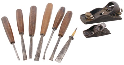 Assorted Makers: Lot Of Clean & Usabl Woodworking Tools