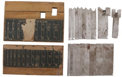 Stanley Rule & Level: Full Set Of Two Boxes Of Cutting Iro