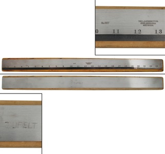 L.S. Starrett Company, Athol, Massachusetts, No. 387-24: Unused 24" Precision Straight Edge Rule