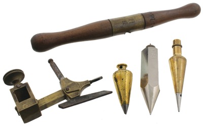 Assorted Makers: Five Brass And Brass Appointed Items