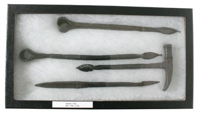 Unmarked: Four Early Hand Forged Items