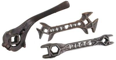 Assorted Makers: Three Uncommon Cast Iron Wrenches