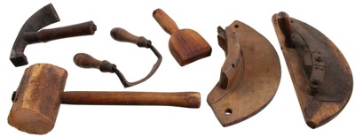 Assorted Makers: Working Set Of Asst. Coopers' Tools
