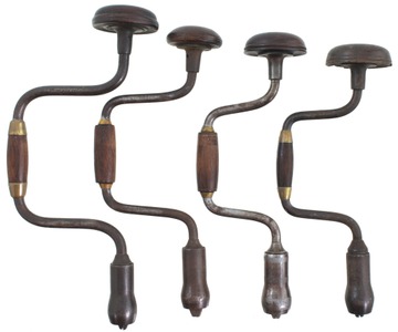 Assorted Makers: Four Barber Patent Bit Braces