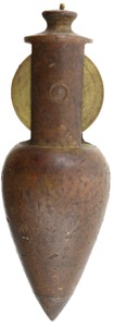 Stanley Rule & Level, No. 2: Integral Reel Brass Plumb Bob