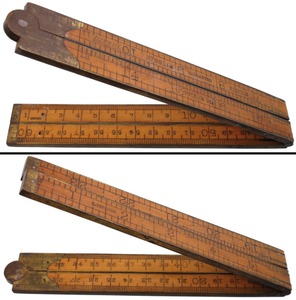 Lufkin Rule Company, Saginaw, Michigan, No. 881 EM: Uncommon Metric English Folding Rule