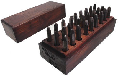 Unmarked: Full Set Of 1/8" Letter Stamps