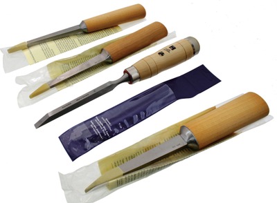 Ray Iles, Horncastle, England: Three Unused "Pigsticker" Chisels