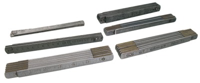 Lufkin Rule Company, Saginaw, Michigan: Six Alum. & Steel Folding Rules