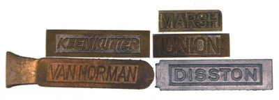 Stanley Rule & Level: Lot Of Foundry Name Plates