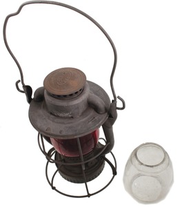 R.E. Dietz Company, Rochester, New York: Extra Clean Red Globe R.R. Lantern