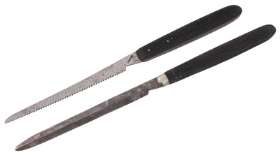Tiemann & Company, New York, New York: Two Pre-Sterilizatio Amputation Tools