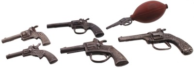 Assorted Makers: Five Childs' Cap Pistols
