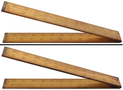 Stanley Rule & Level, No. 31 1/2: Early Shrinkage Folding Rule