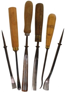 Buck Brothers, Millbury, Massachusetts: Six Clean & Usable Carving Tool