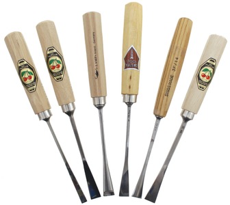 Assorted Makers: Six Unused Wood Carving Tools