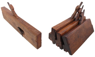 Assorted Makers: Three Dbl. Boxed Bea Molding Planes