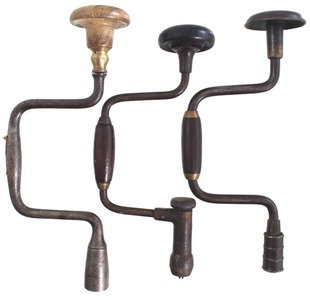Assorted Makers: Three Early Patent Bit Braces