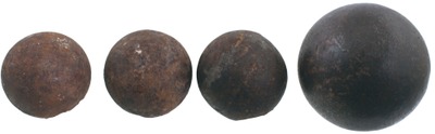 Unmarked: Four Early Iron Cannon Balls