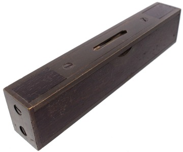 Stratton Brothers, Greenfield, Massachusetts: Rare Early Six-Inch Brass Bound Level