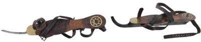 James Howarth, Sheffield, England: Pair Of Early Type Ice Skates