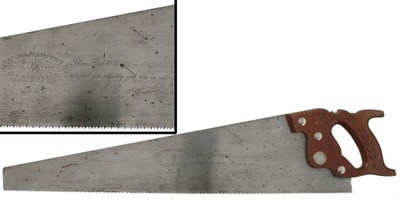 E.C. Atkins & Company, Indianapolis, Indiana, No. 65: 26" Eight-Point Crosscut Saw