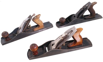 Assorted Makers: Three Clean Later Type Jack Planes