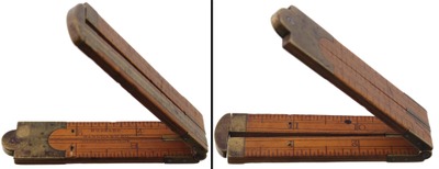 Hubbard Hardware Company, Middletown, Connecticut, No. 52: One-Foot, Four-Fold Folding Rule