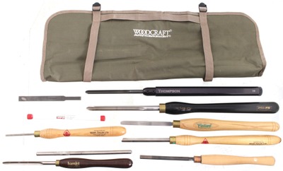 Assorted Makers: Wkg. Set Of Nine Turning Tools