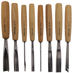 Pfeil Swiss Made, Langenthal, Switzerland: Lot Of Eight Extra Clean Carving Tool
