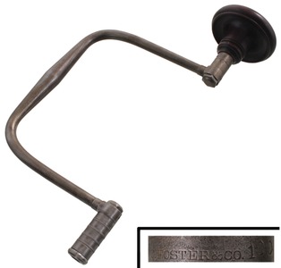 C. Foster & Company, Worcester, Massachusetts, No. 100: Rare 14" Sweep Patent Bit Brace