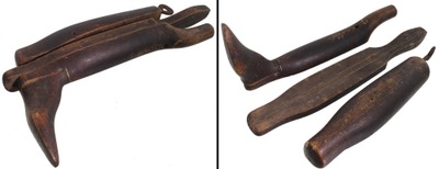 Unmarked: Early Wood And Iron Boot Stretcher