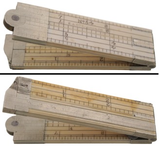 E.A. Stearns & Company, No. 54: Early Ivory Caliper Folding Rule