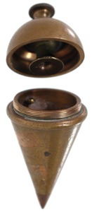 Keuffel & Esser Company, New York, New York: Internal Reel Plumb Bob